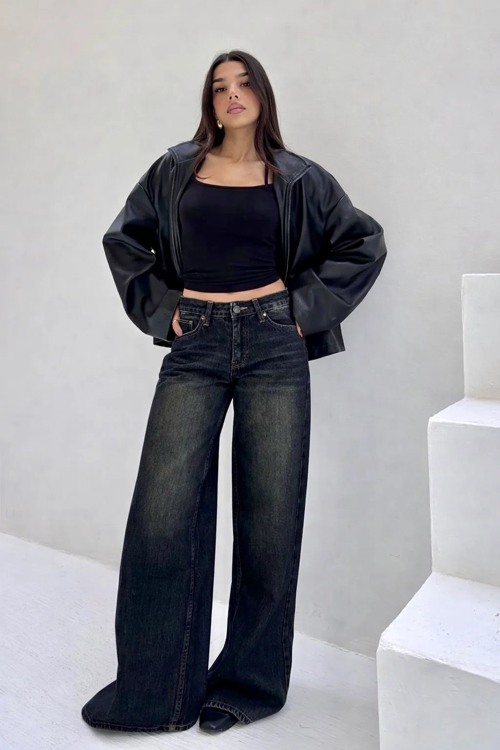 Prebooking Dispatch Date 10th August : Iconic Dark Wide Leg Denim