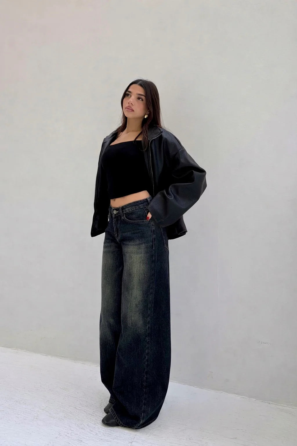 Prebooking Dispatch Date 10th August : Iconic Dark Wide Leg Denim